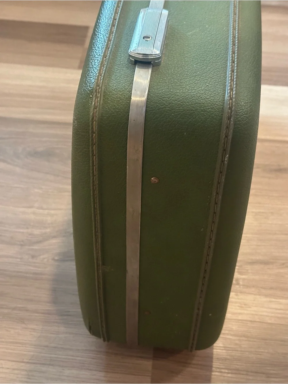 Vintage American Tourister Tiara Hard Shell Suitcase Green Luggage 24x17x7